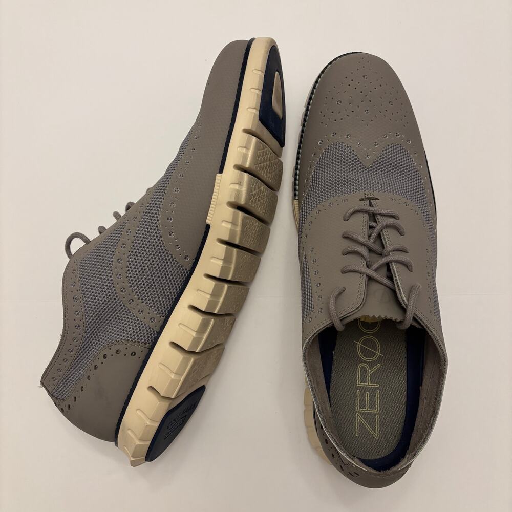 Cole Haan Zerogrand Mens 12M Gray Wingtip Oxford Grand OS Dress Sneakers